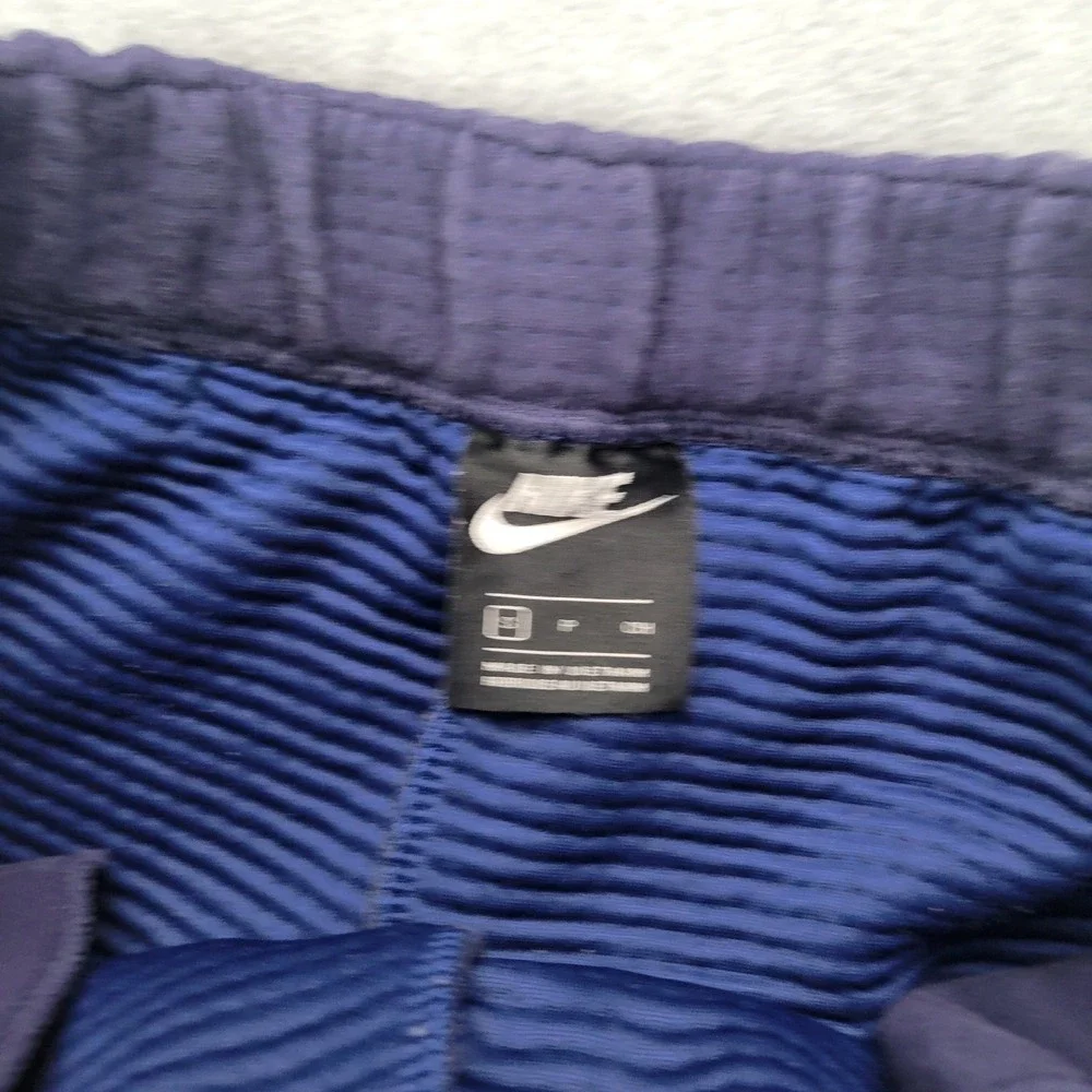 Nike City Ready Woven Wide Leg Pants Womens S Navy Blue Waffle Full Zip CK7920